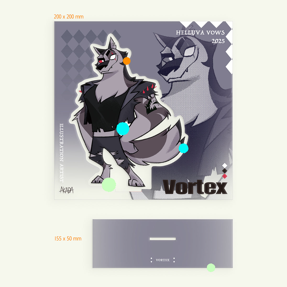 Vortex full printing standee *HelluvaVows*