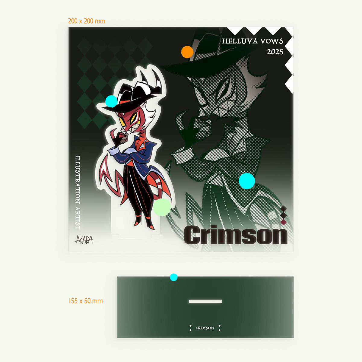 Crimson full printing standee *HelluvaVows*