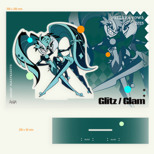Glitz/Glam full printing standee *HelluvaVows*